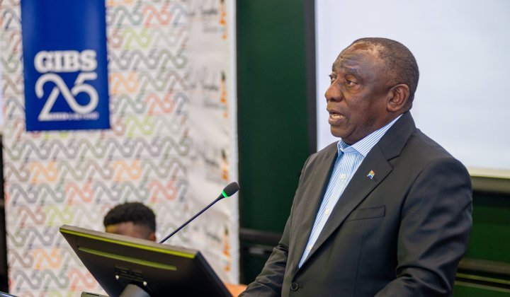 Ramaphosa at GIBS